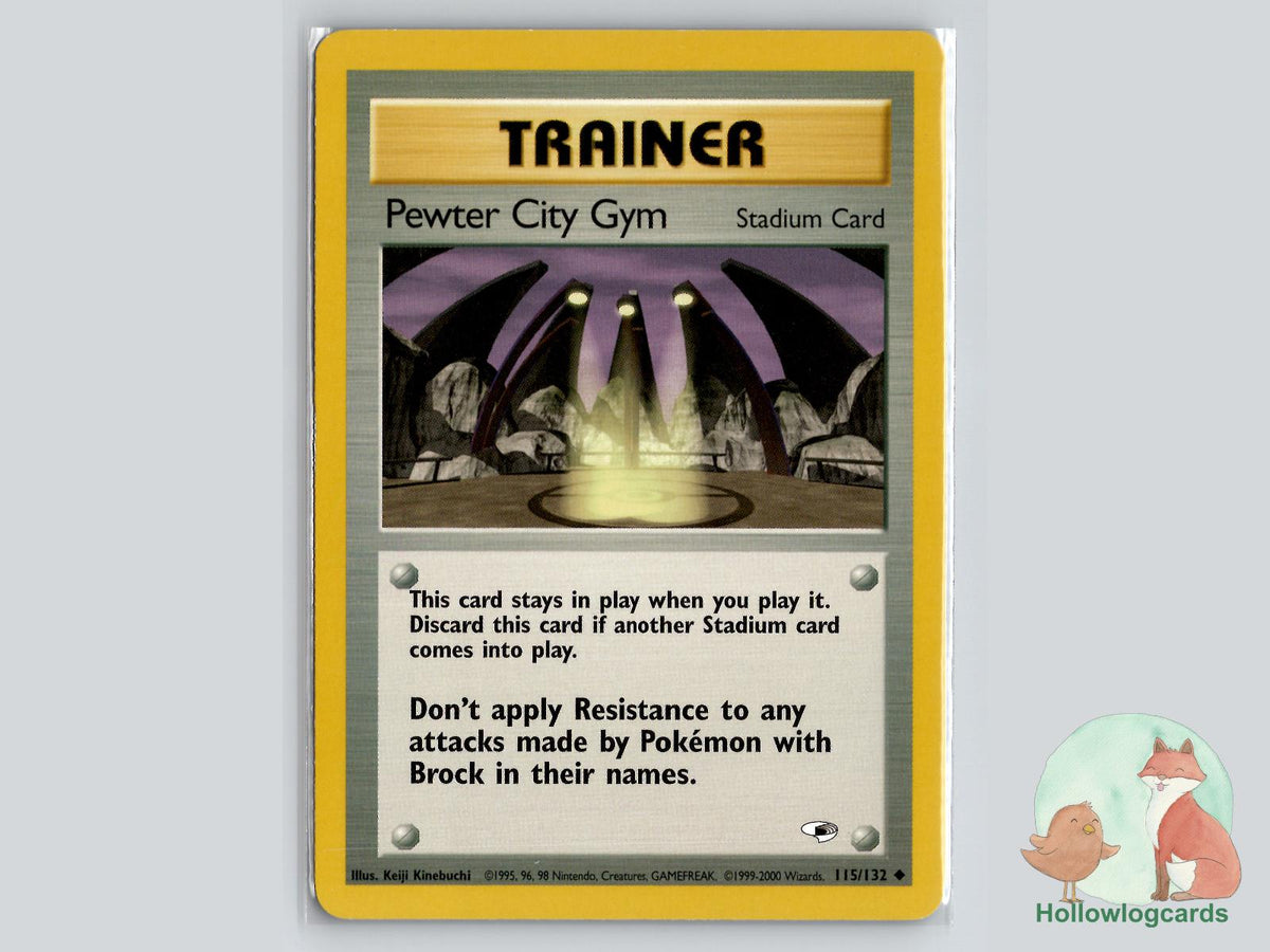 Pewter City Gym (115/132) - Gym Heroes Pokémon Card
