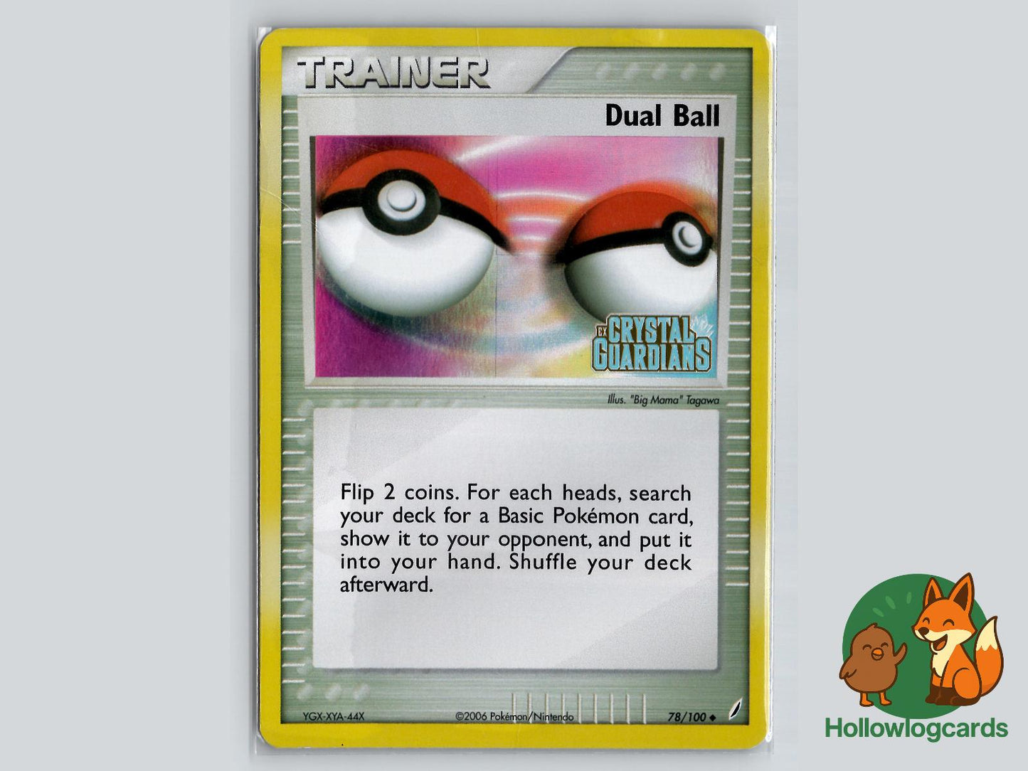 Dual Ball (78/100) - Crystal Guardians Pokémon Card