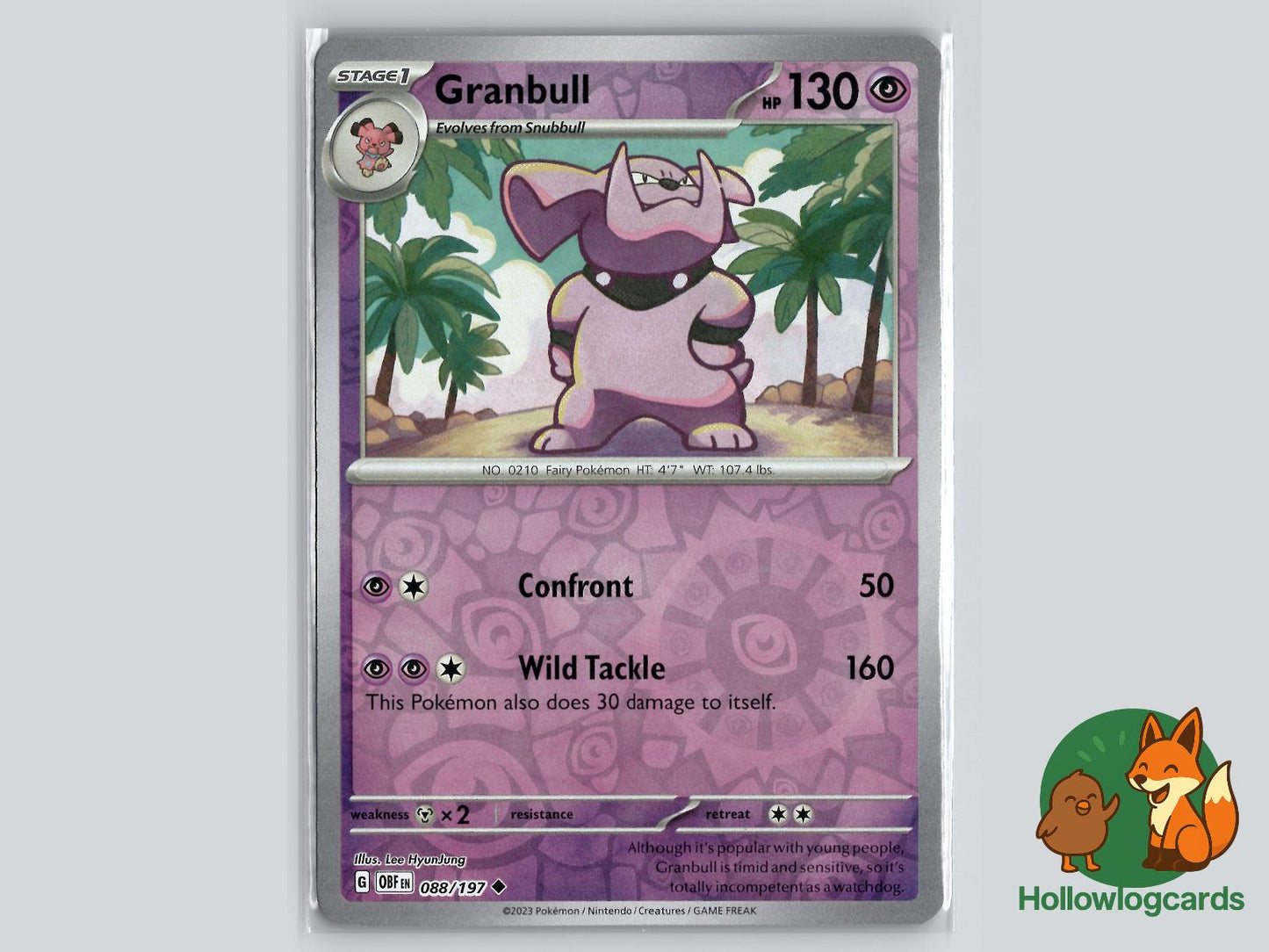 Granbull (088/197) - Obsidian Flames Pokémon Card
