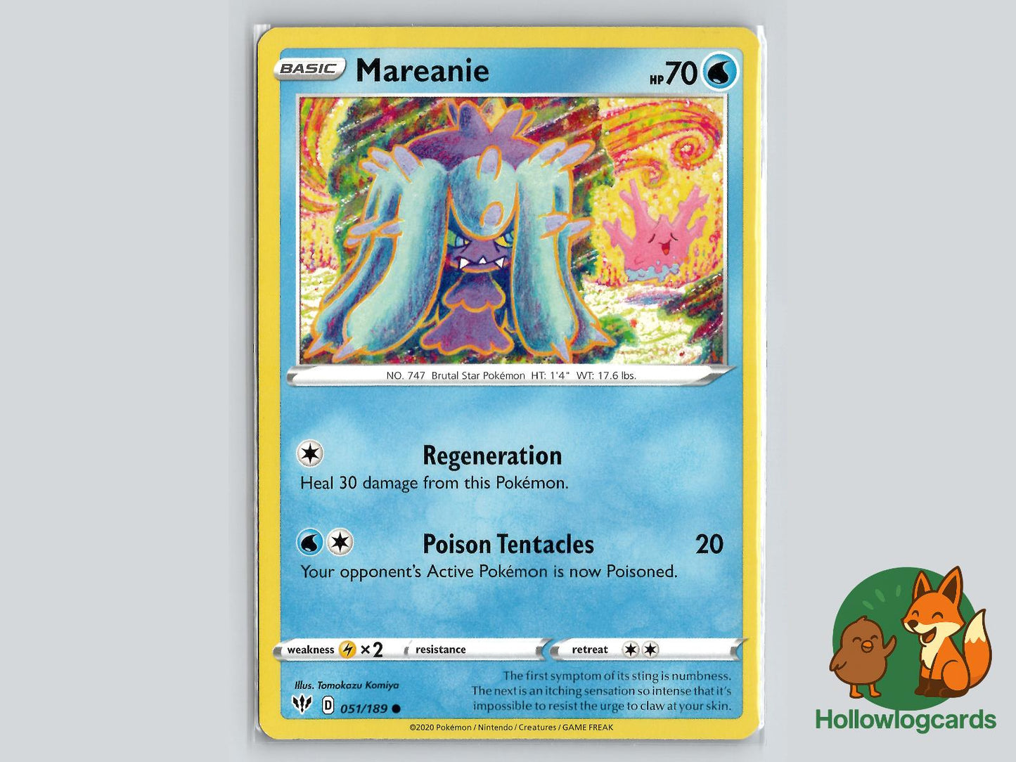 Mareanie (051/189) - Darkness Ablaze Pokémon Card