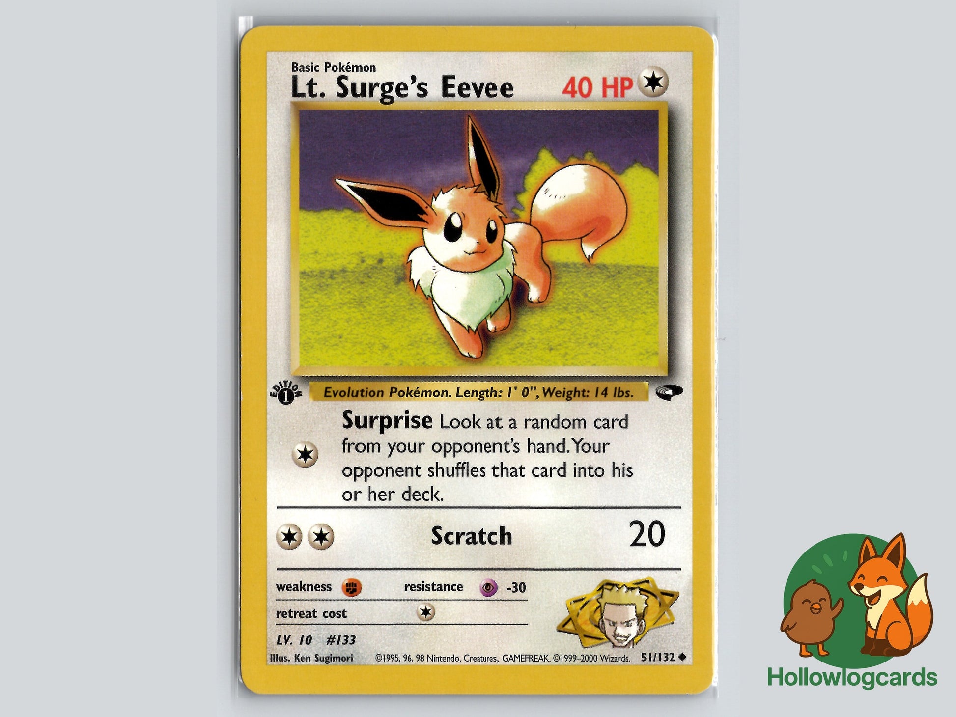 Image of Lt. Surges Eevee Gym Challenge (G2) #51