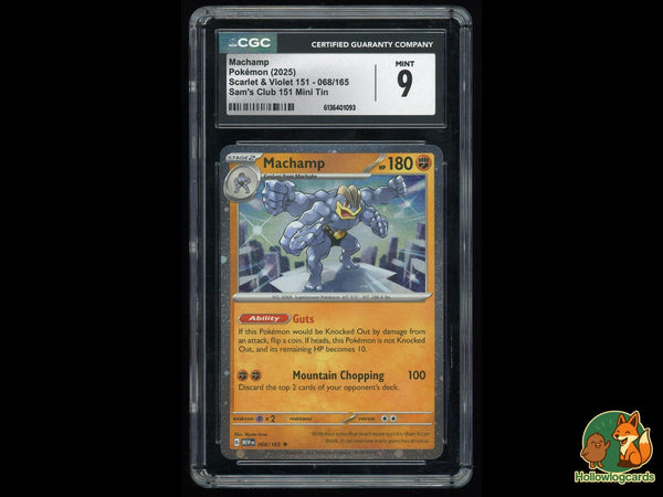 Graded Machamp (068/165) Sam's Club 151 Mini Tin - CGC Mint 9