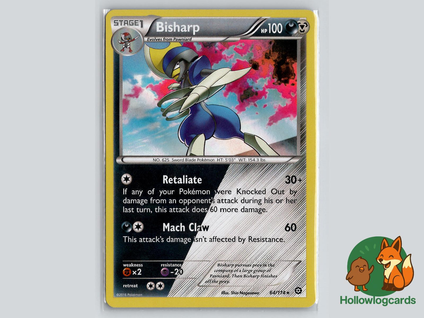 Bisharp (64/114) - Steam Siege Pokémon Card
