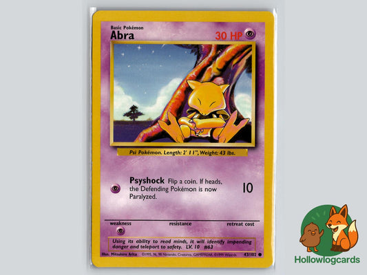 Abra (43/102) - Base Pokémon Card