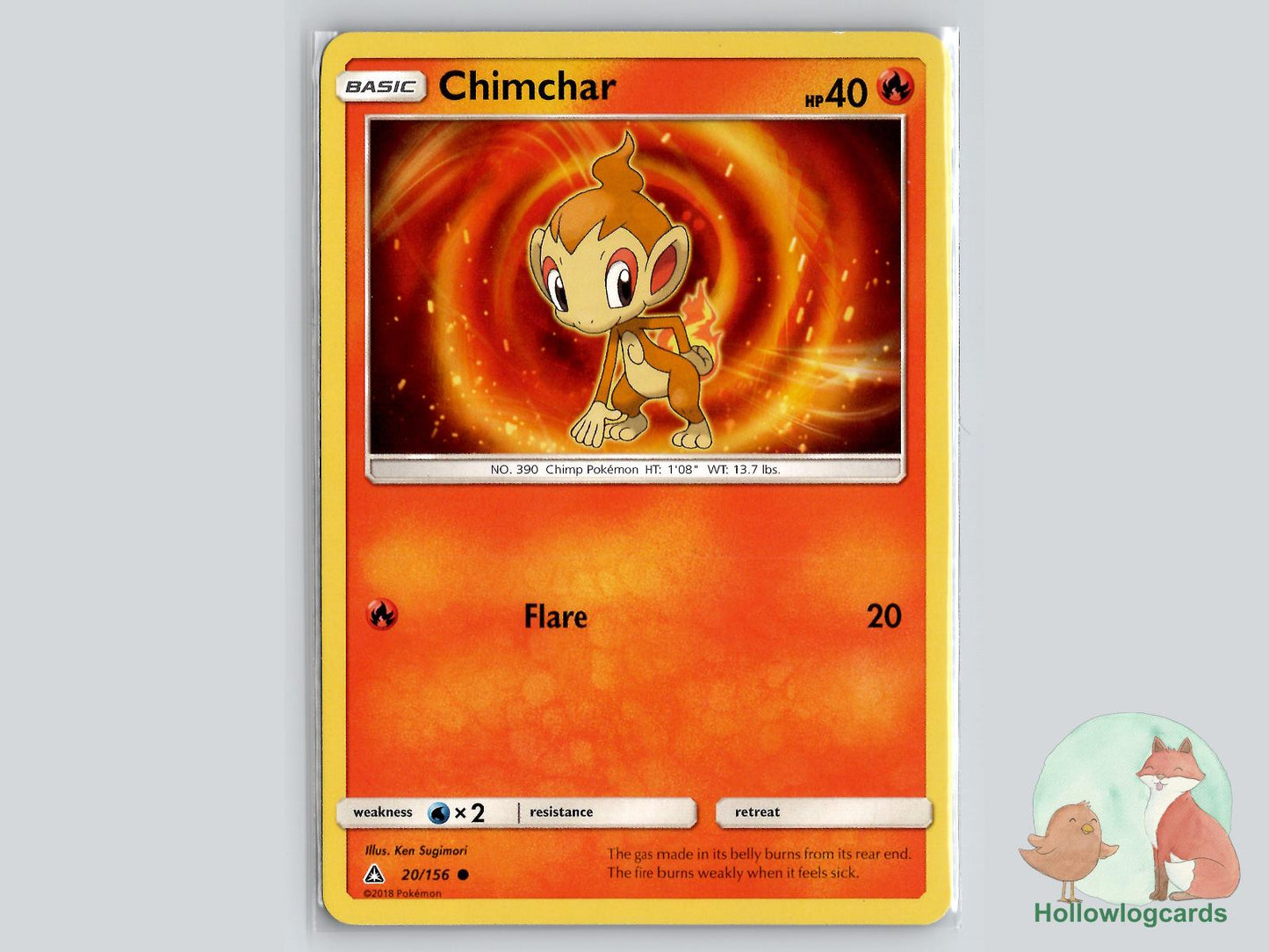 Chimchar (20/156) - Ultra Prism Pokémon Card