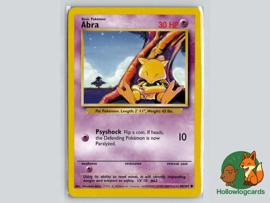 Abra (43/102) - Base Pokémon Card