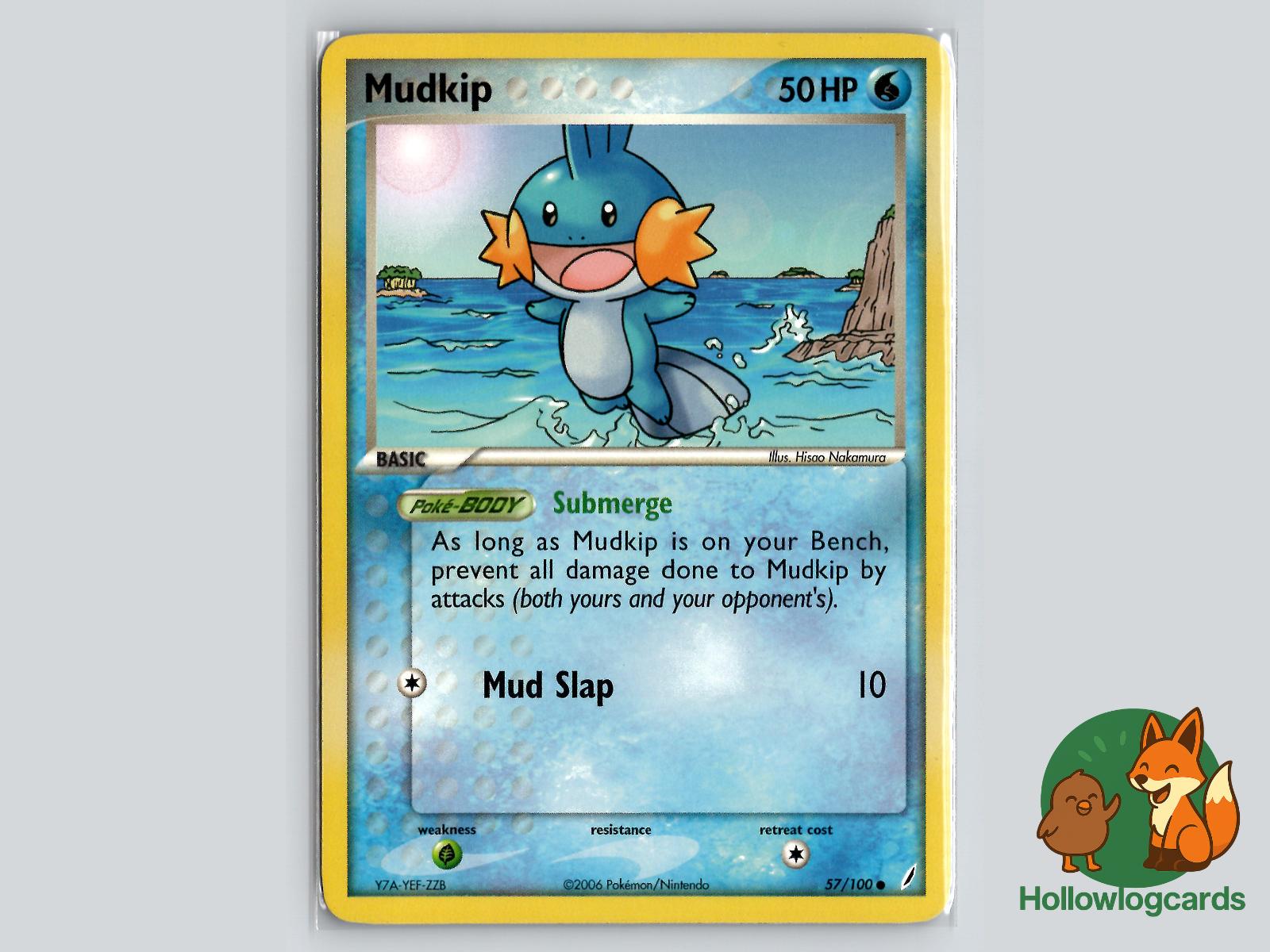 Mudkip (57/100) - Crystal Guardians Pokémon Card