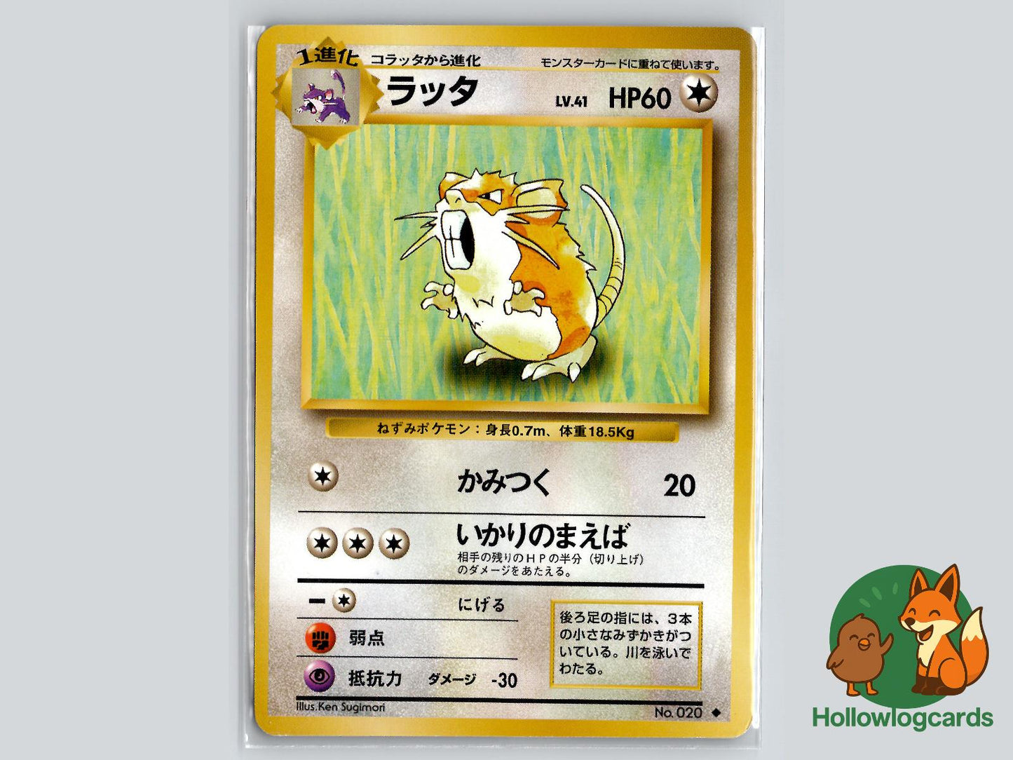 Raticate - Base Pokémon Card