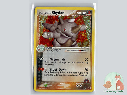 Team Magma's Rhydon (11/95) - Team Magma vs Team Aqua Pokémon Card