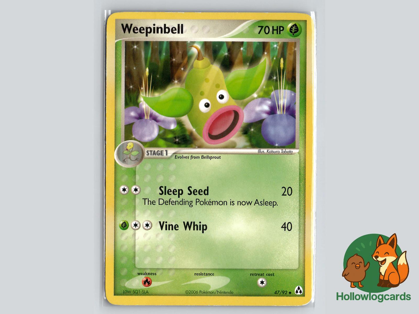 Weepinbell (47/92) - Legend Maker Pokémon Card