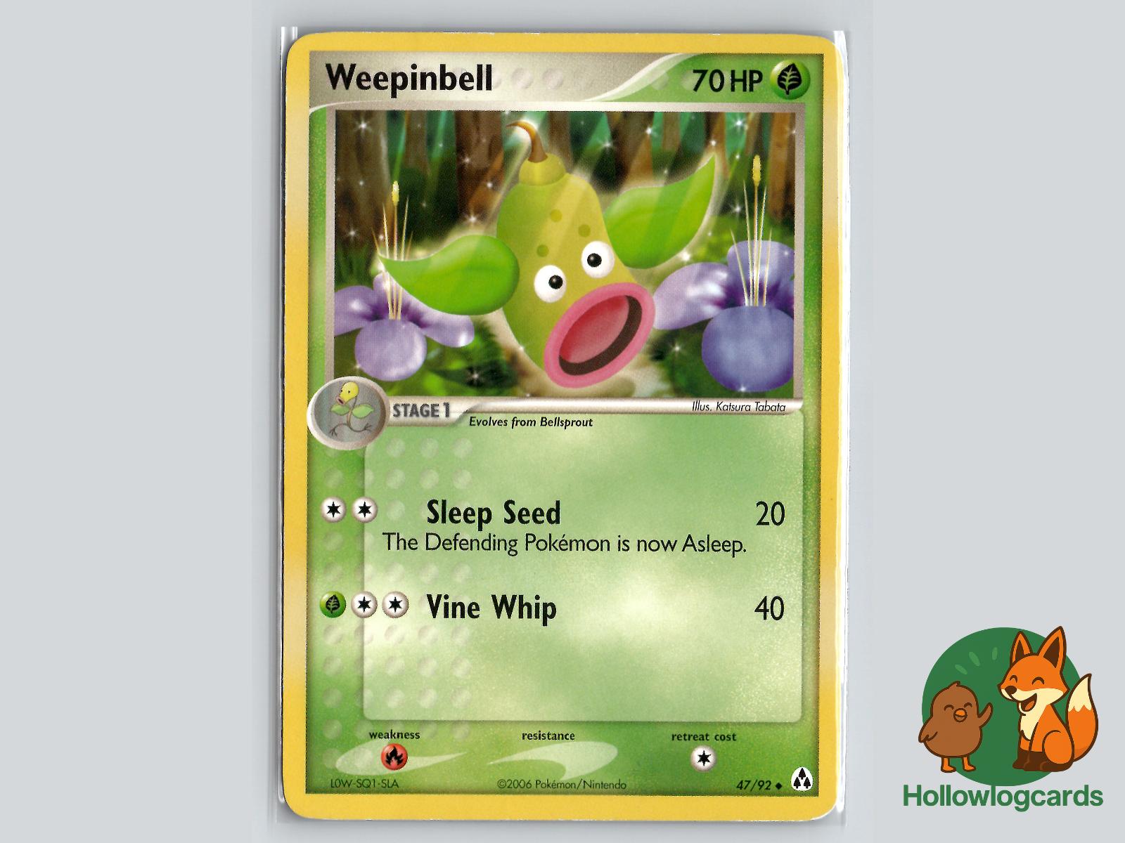 Weepinbell (47/92) - Legend Maker Pokémon Card
