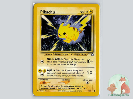 Pikachu (70/111) - Neo Genesis Pokémon Card