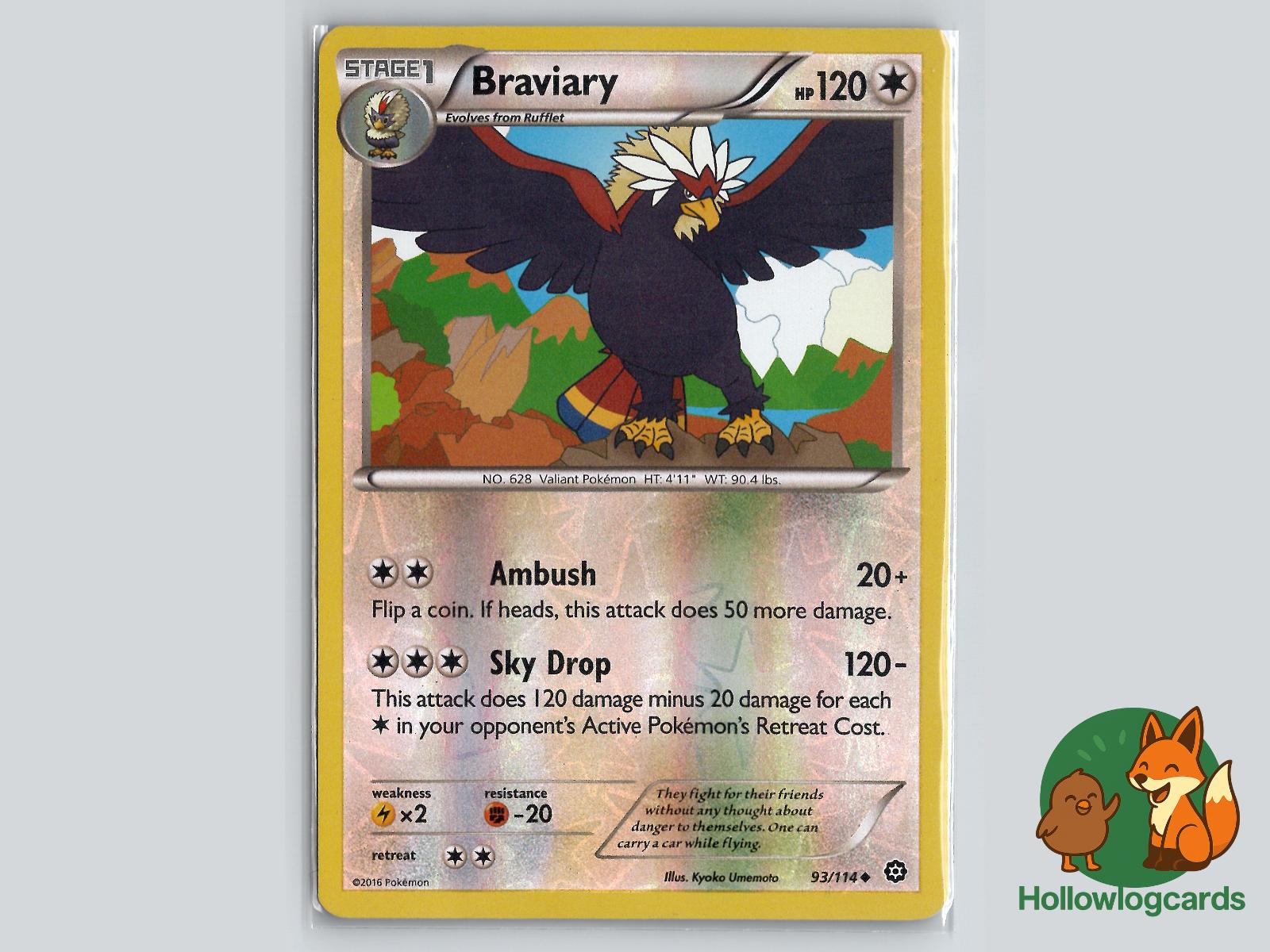 Braviary (93/114) - Steam Siege Pokémon Card
