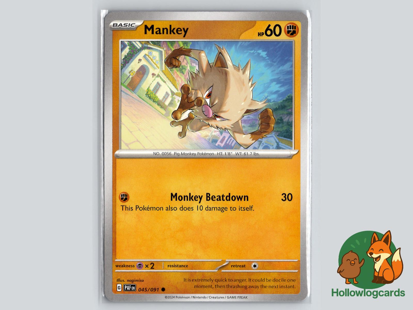Mankey (045/091) - Paldean Fates Pokémon Card