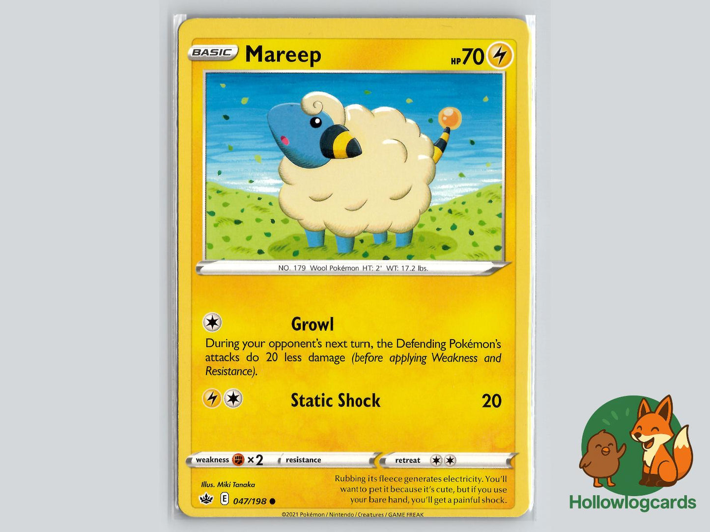 Mareep (047/198) - Chilling Reign Pokémon Card