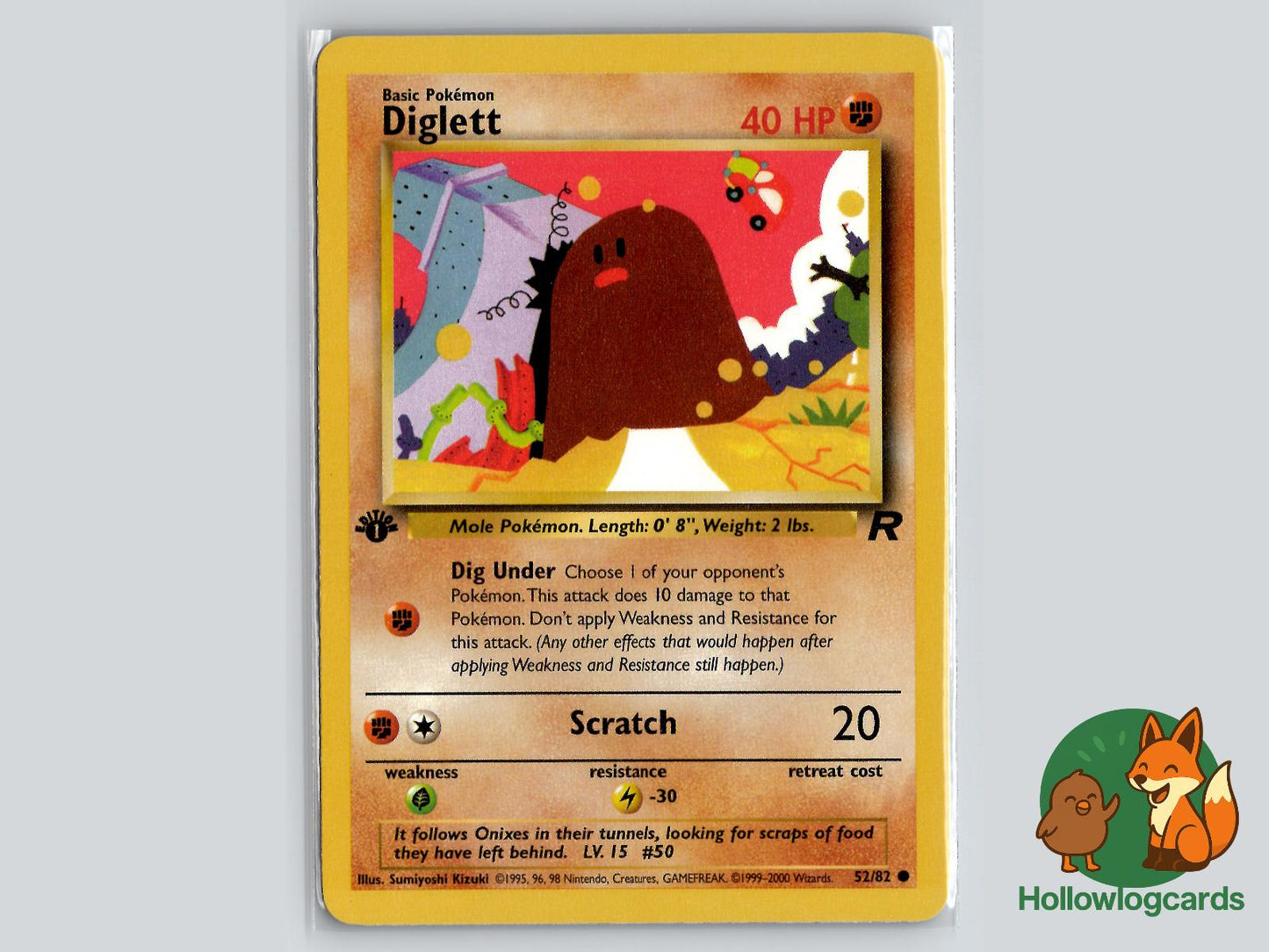 Diglett (52/82) - Team Rocket Pokémon Card