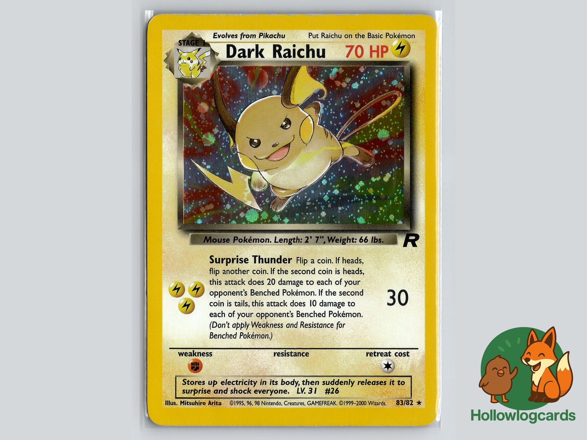 Image of Dark Raichu Team Rocket (RO) #83