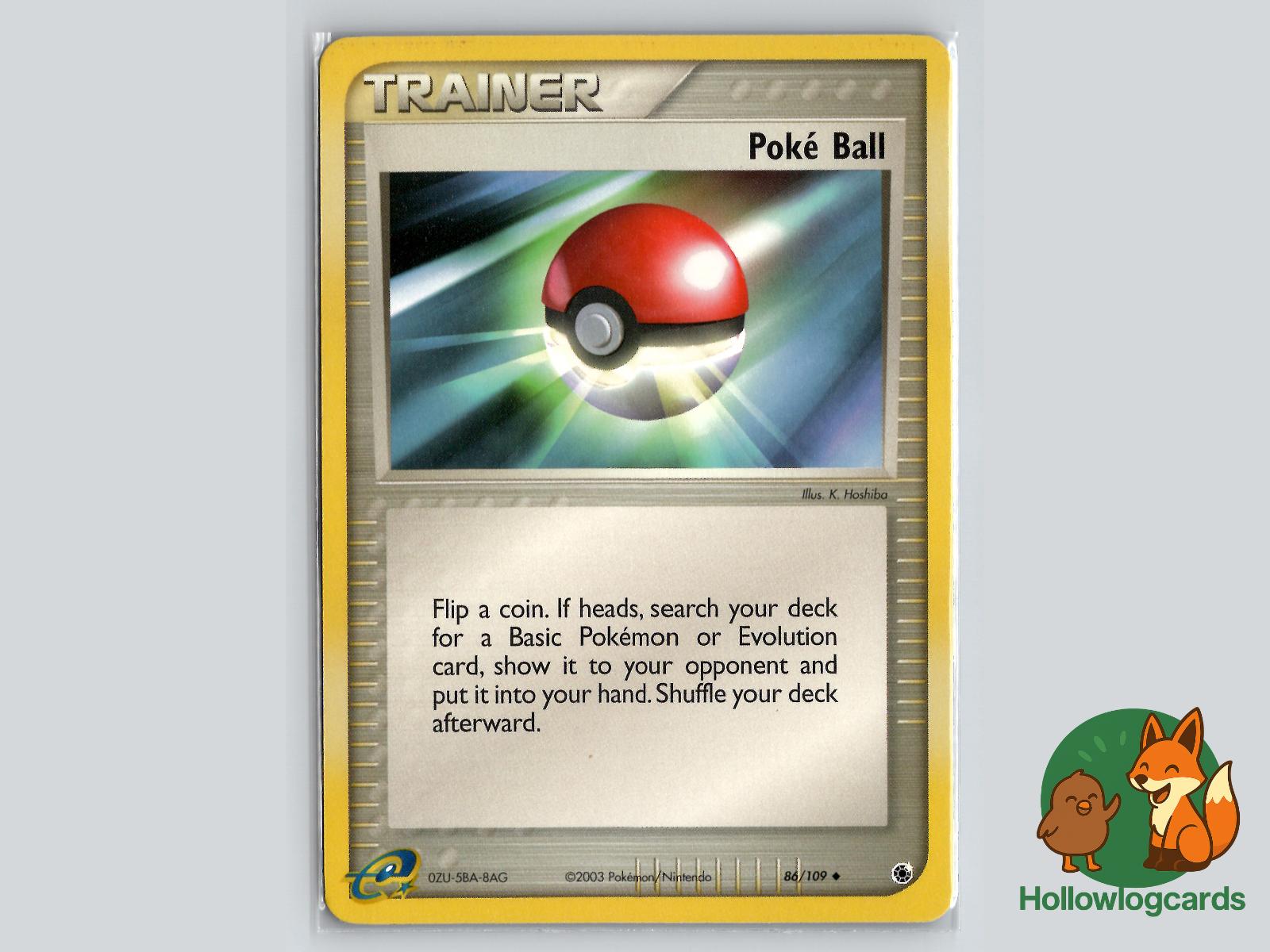 Poke Ball (86/109) - Ruby & Sapphire Pokémon Card