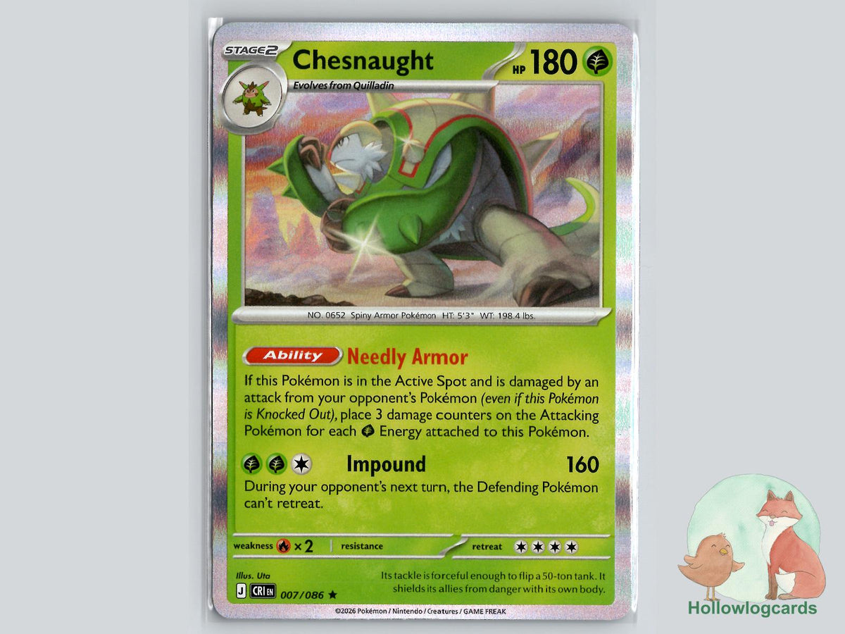 Chesnaught (007/086) Pokémon Card