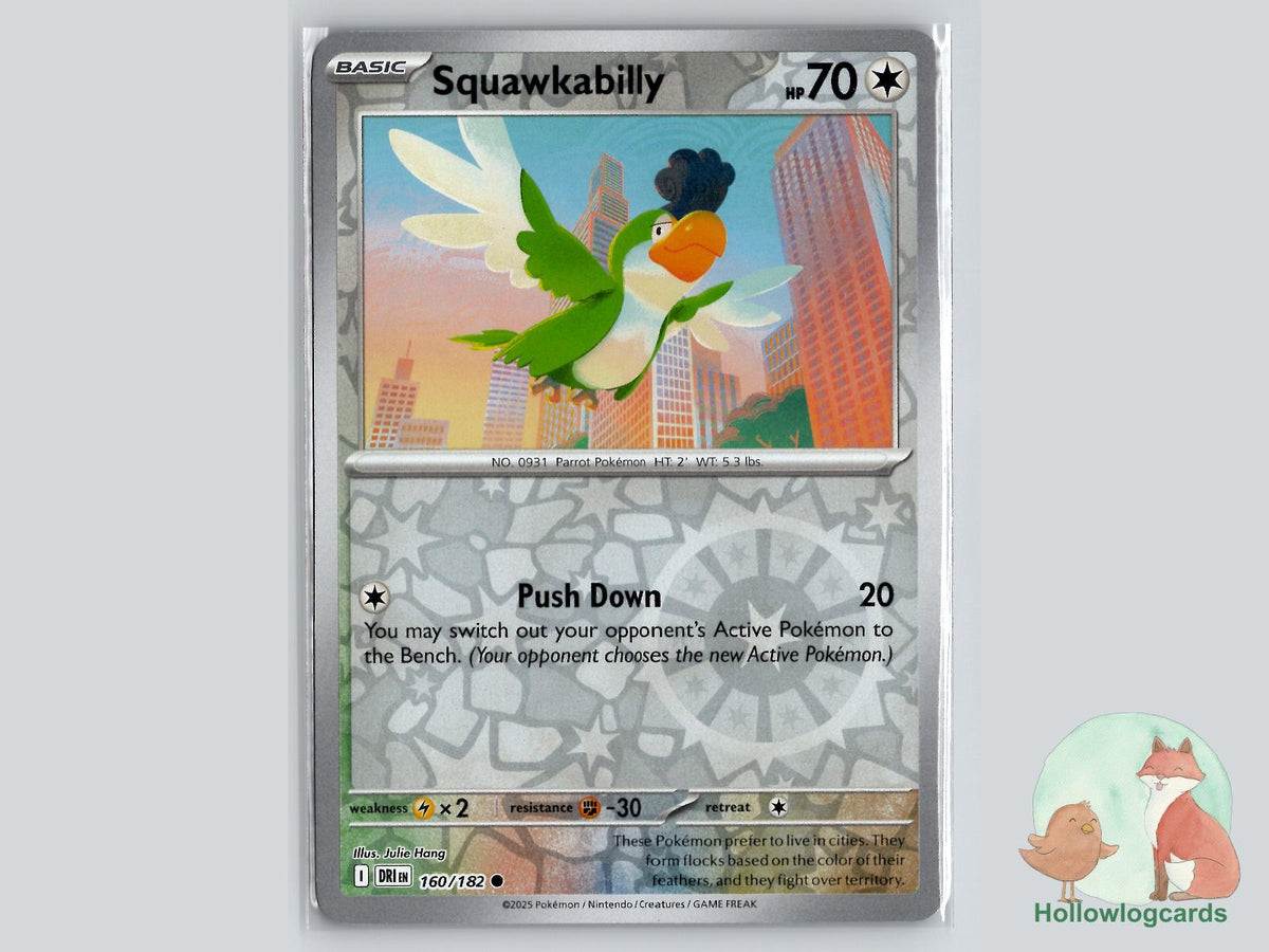 Squawkabilly (160/182) - Destined Rivals Pokémon Card