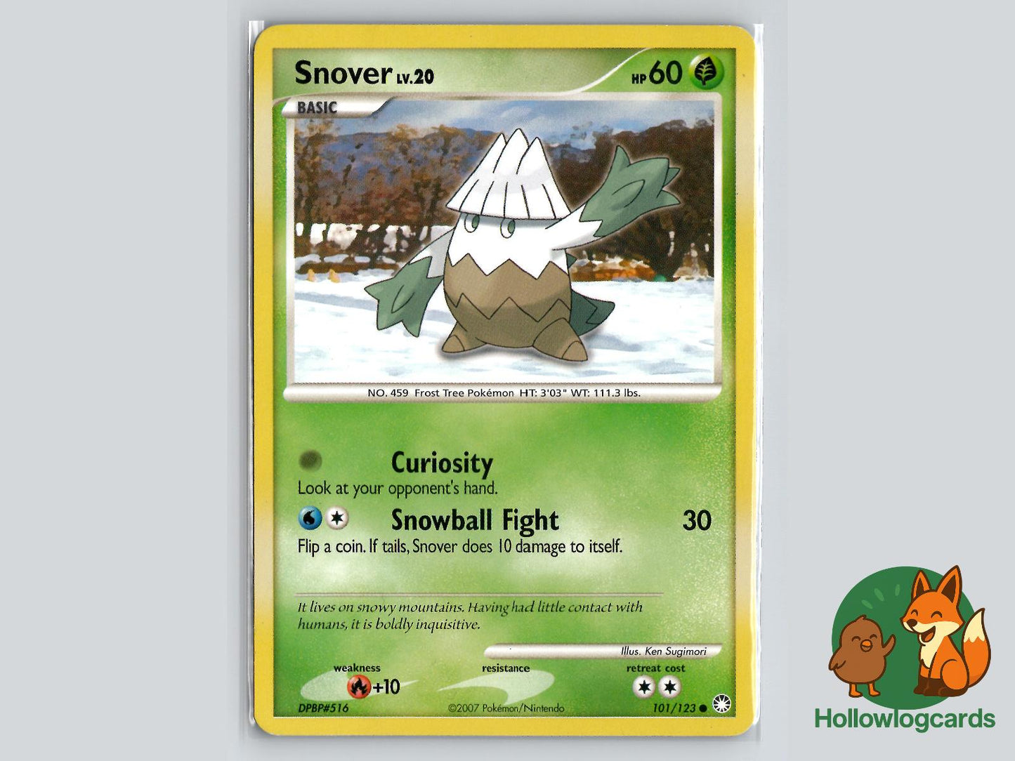 Snover (101/123) - Mysterious Treasures Pokémon Card