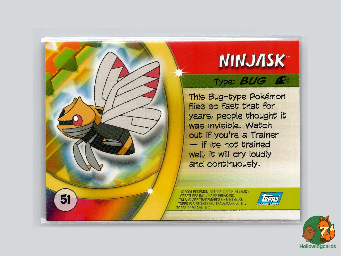 Ninjask (#51) - Topps Advanced Challenge Trading Cards