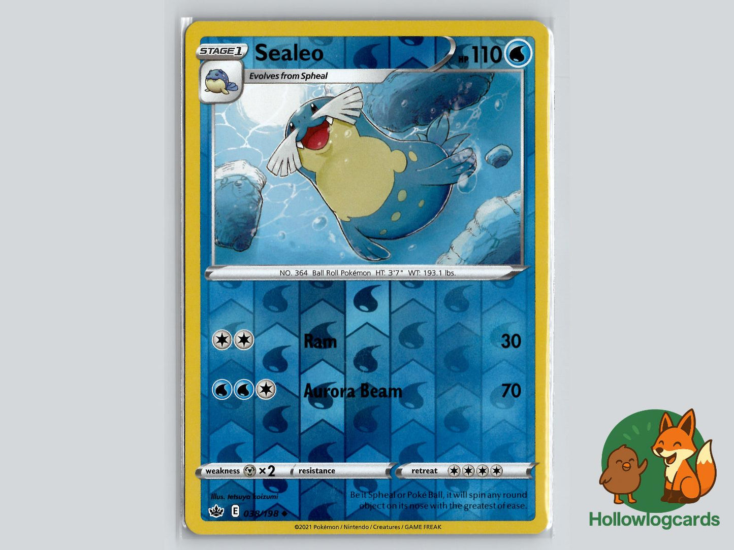 Sealeo (038/198) - Chilling Reign Pokémon Card