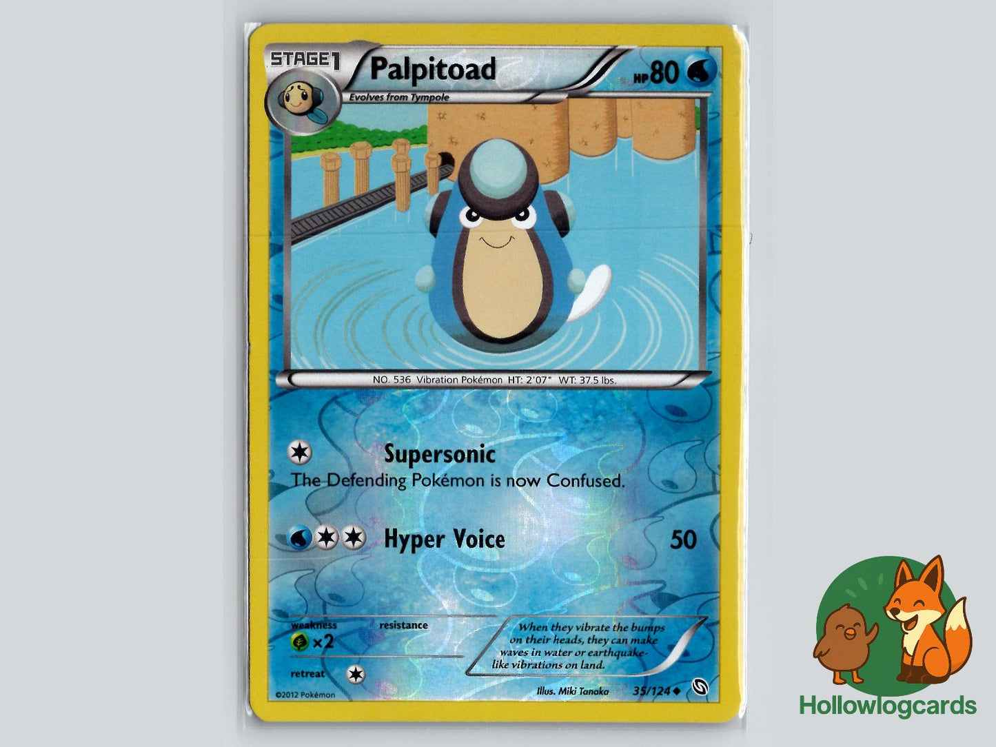 Palpitoad (35/124) - Dragons Exalted Pokémon Card