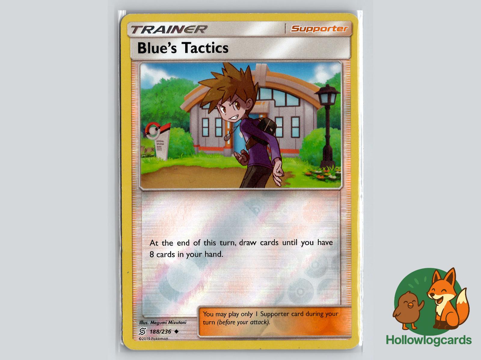 Blue's Tactics (188/236) - Unified Minds Pokémon Card