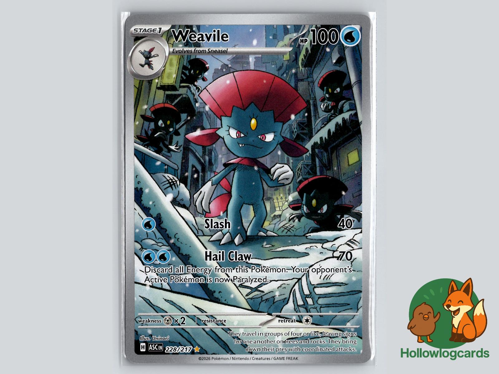 Weavile (228/217) Pokémon Card