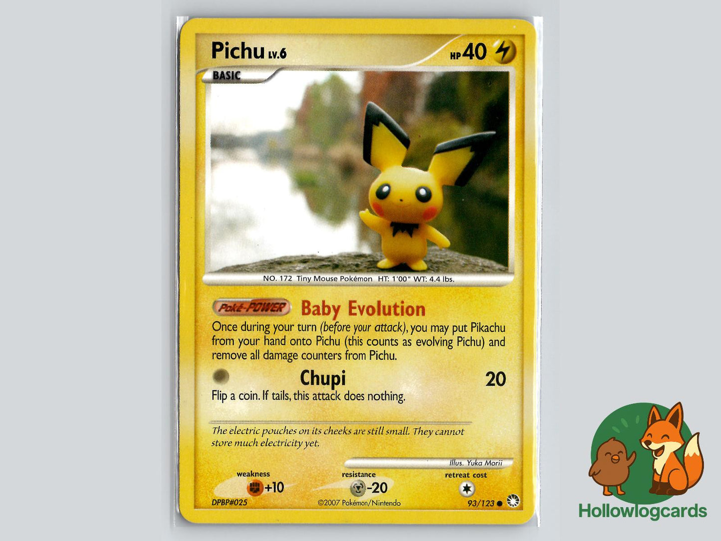 Pichu (93/123) - Mysterious Treasures Pokémon Card