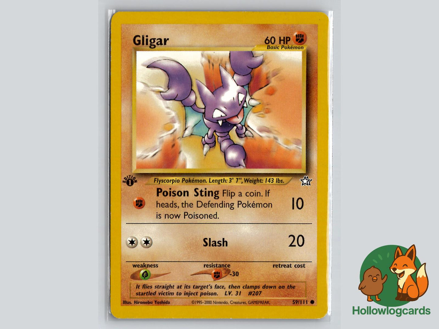 Gligar (59/111) - Neo Genesis Pokémon Card