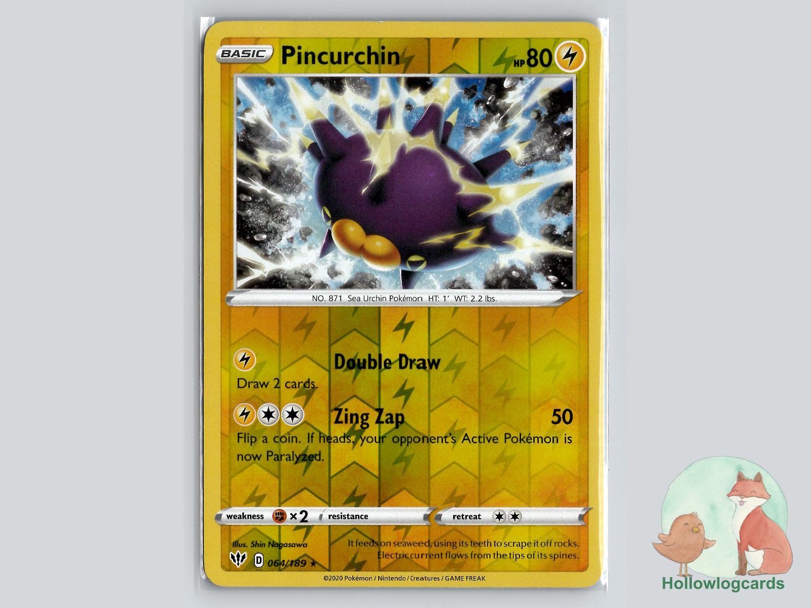 Pincurchin (064/189) - Darkness Ablaze Pokémon Card