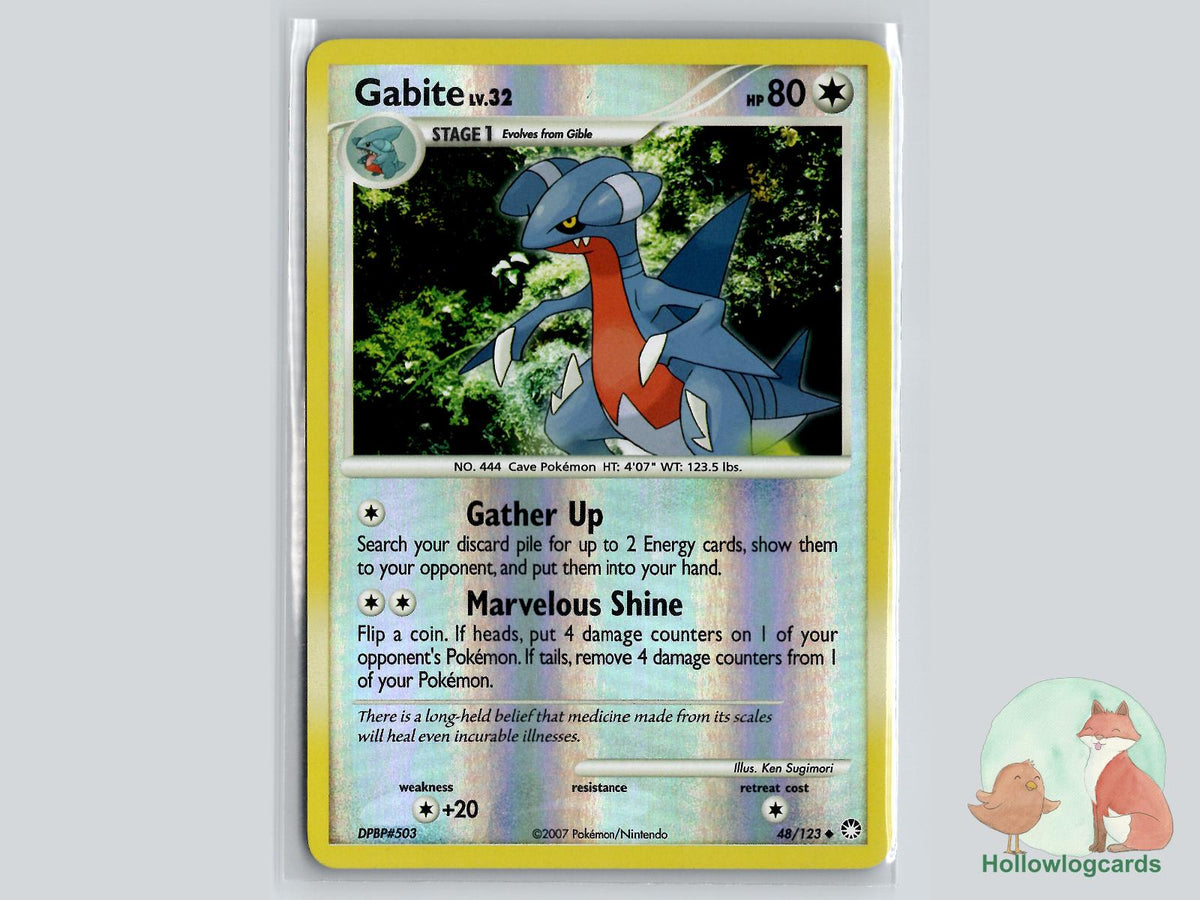 Gabite (48/123) - Mysterious Treasures Pokémon Card