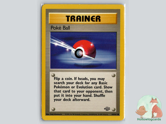Poke Ball (64/64) - Jungle Pokémon Card
