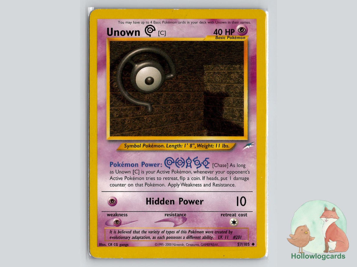 Unown [C] (57/105) - Neo Destiny Pokémon Card