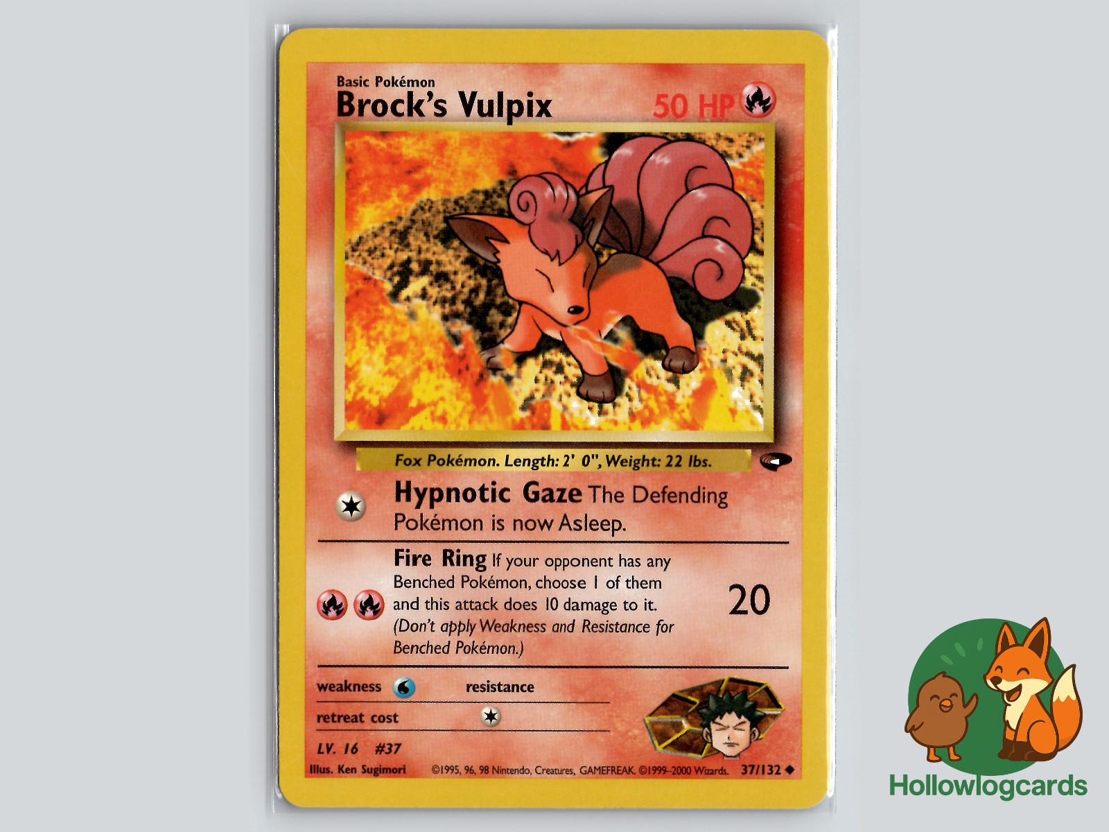 Brock's Vulpix (37/132) - Gym Challenge Pokémon Card