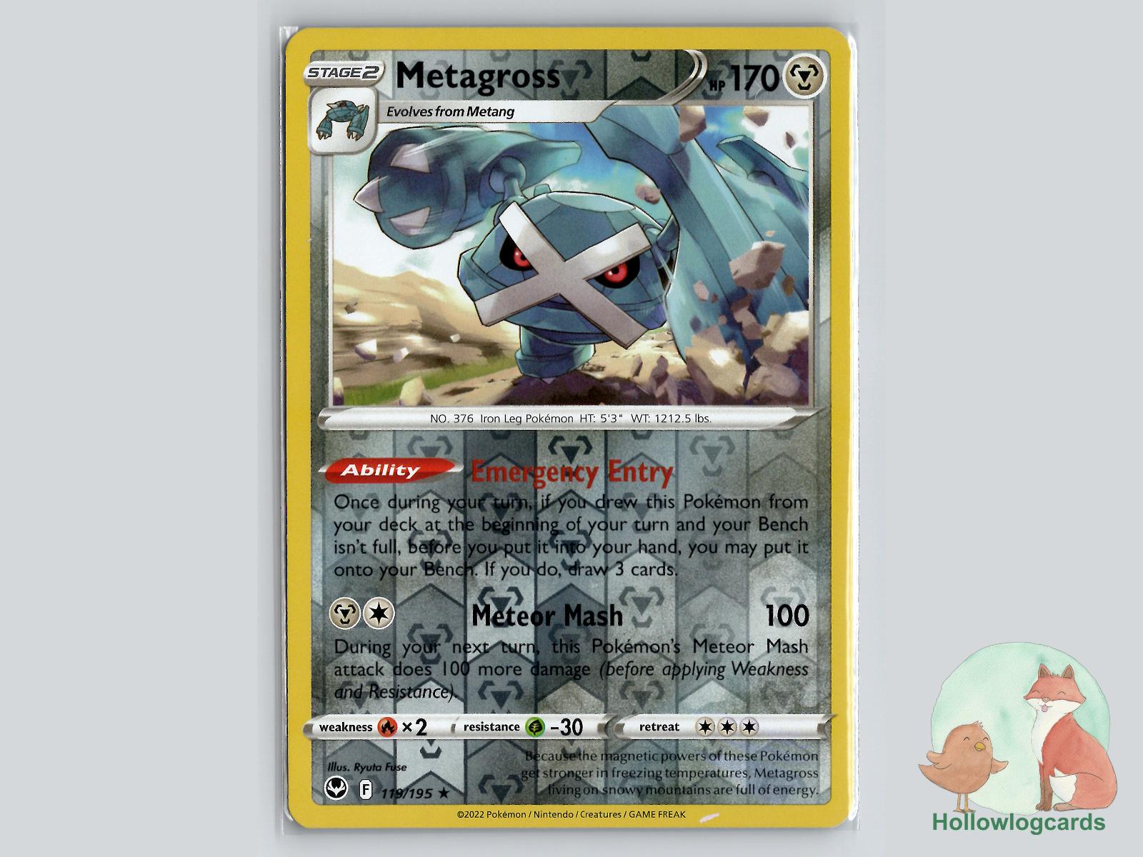 Metagross (119/195) - Silver Tempest Pokémon Card