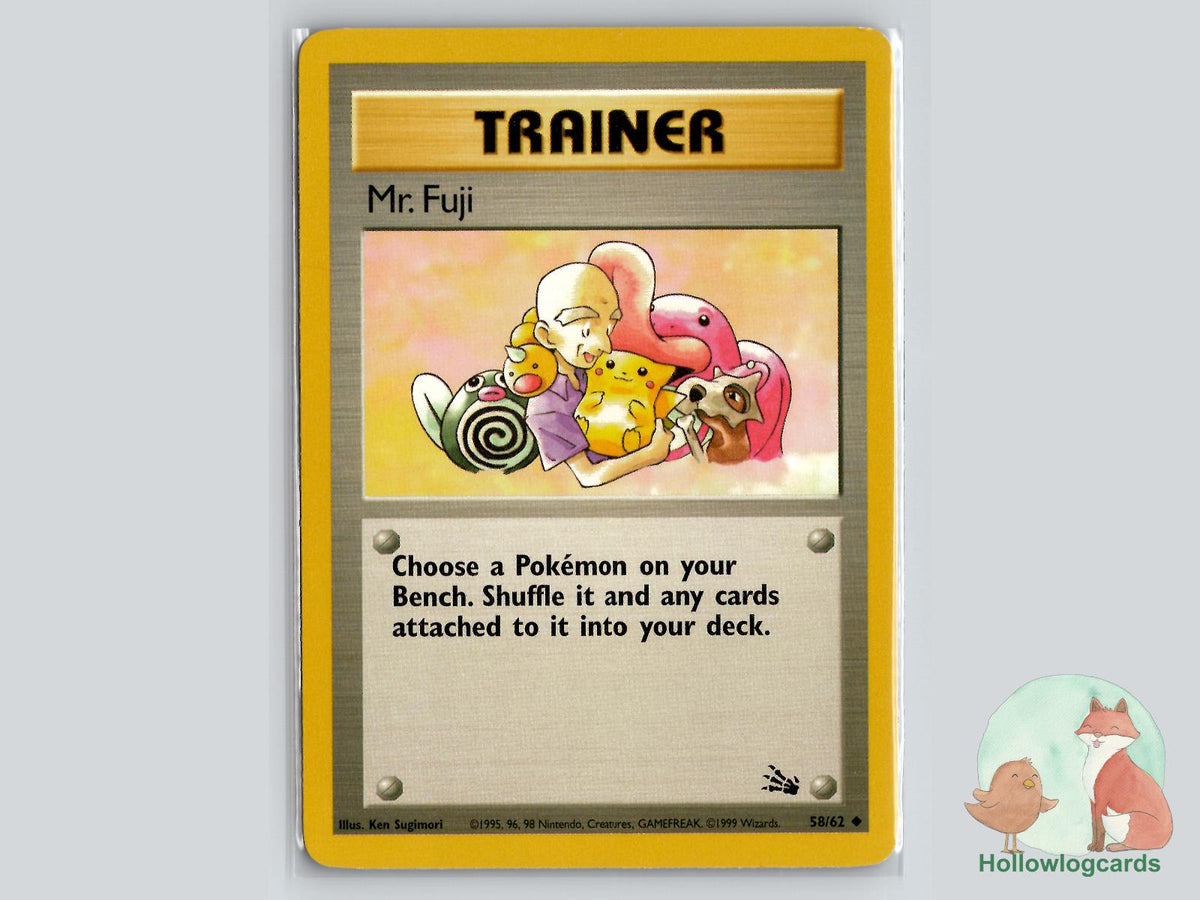 Mr. Fuji (58/62) - Fossil Pokémon Card
