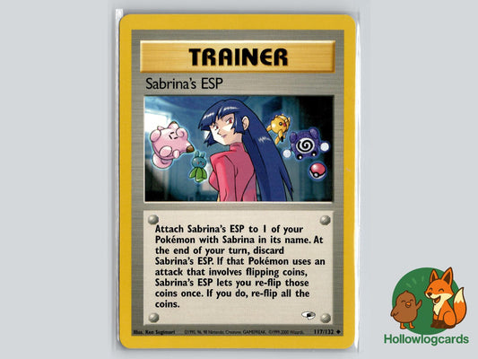 Sabrina's ESP (117/132) - Gym Heroes Pokémon Card
