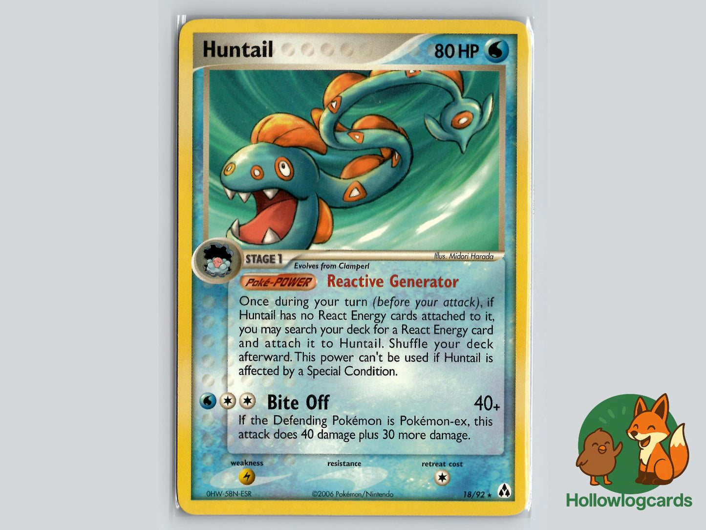 Huntail (18/92) - Legend Maker Pokémon Card