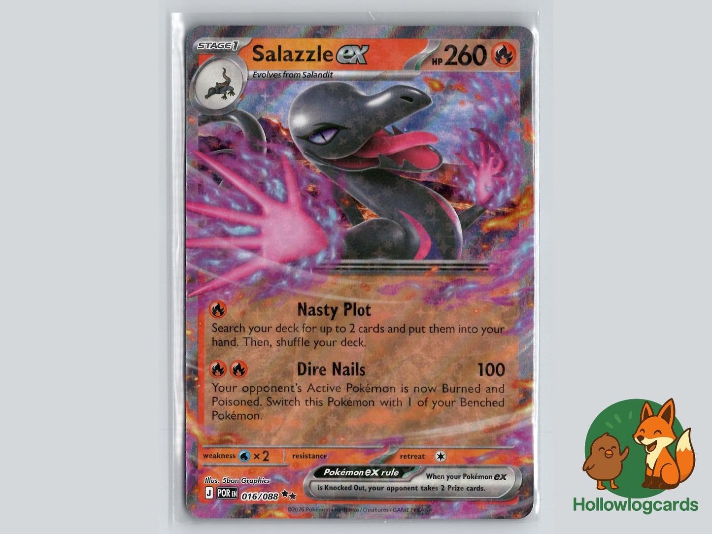Salazzle ex (016/088) Pokémon Card