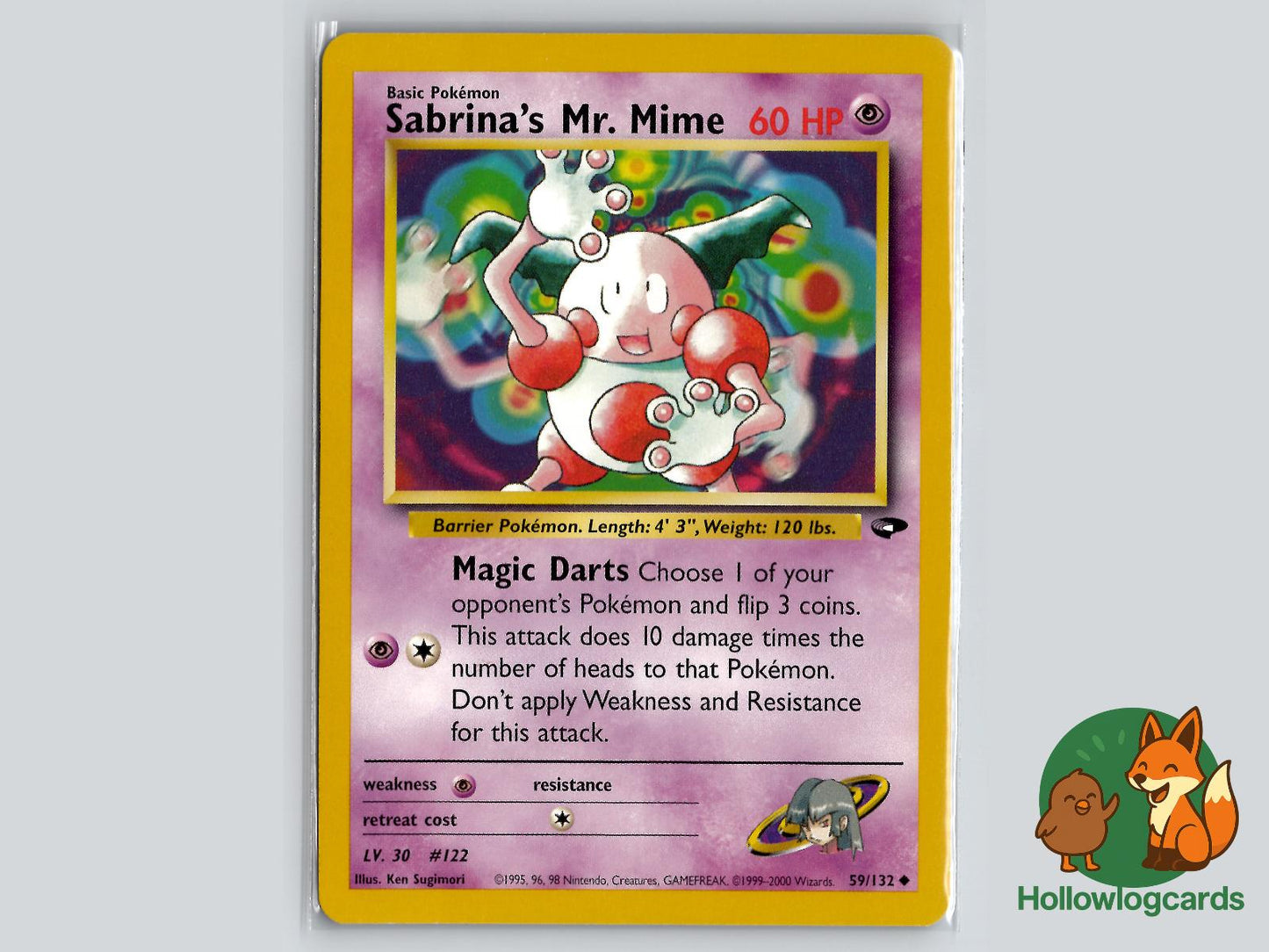 Sabrina's Mr. Mime (59/132) - Gym Challenge Pokémon Card