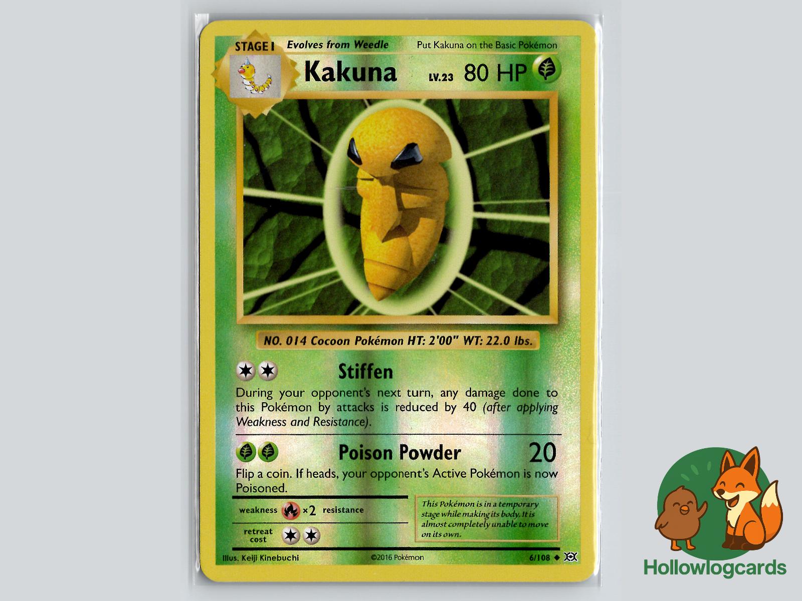 Kakuna (6/108) - Evolutions Pokémon Card