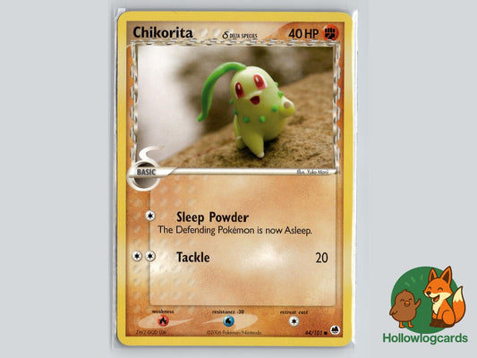 Chikorita (44/101) - Dragon Frontiers Pokémon Card
