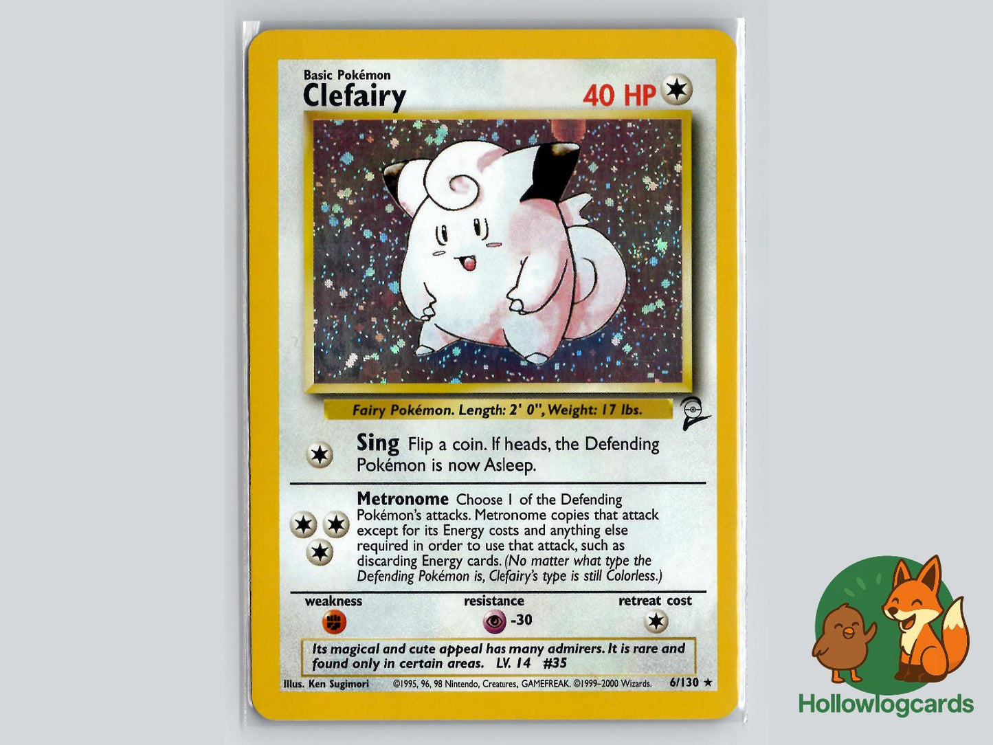 Clefairy (6/130) - Base Set 2 Pokémon Card