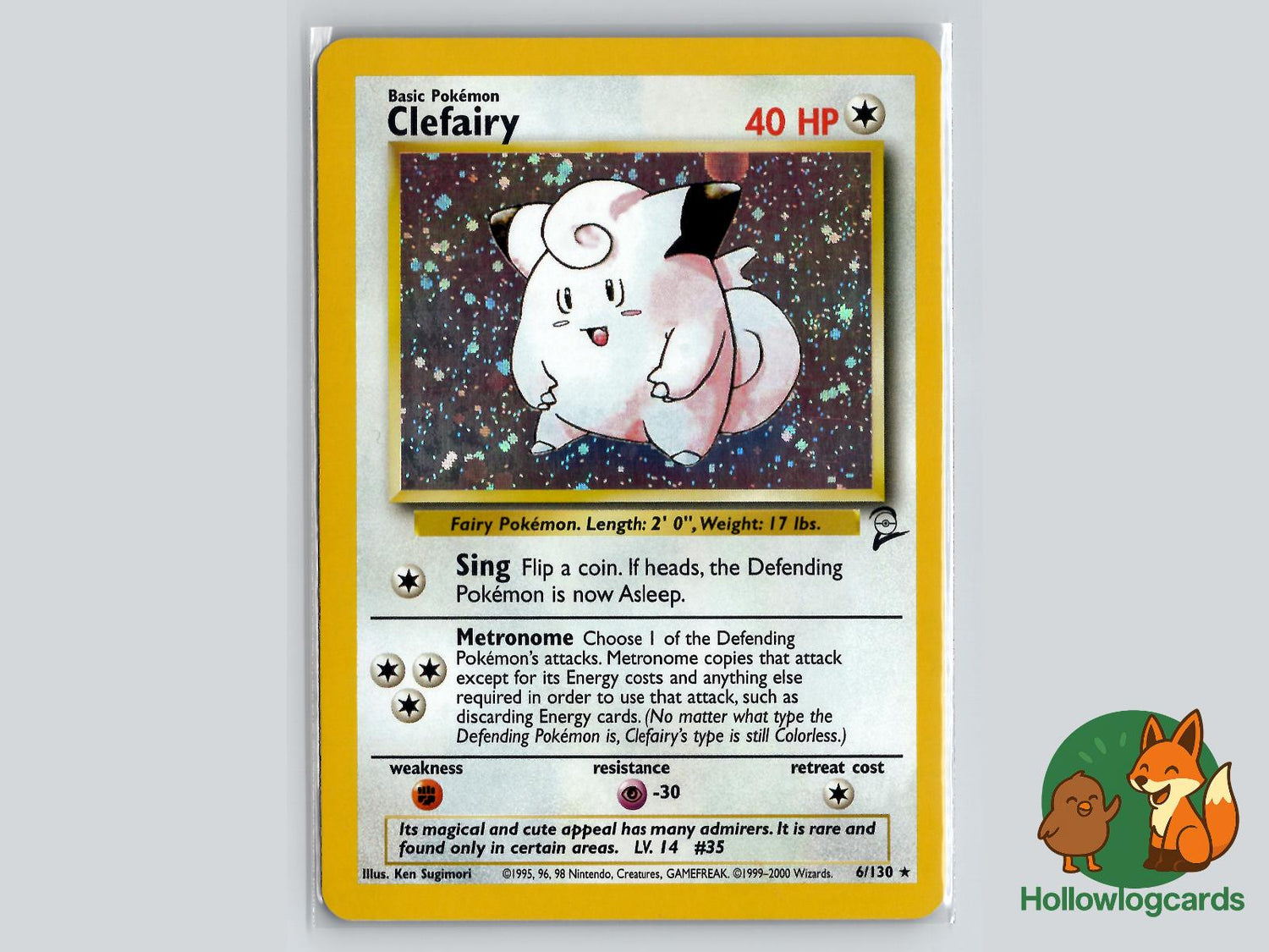 Clefairy (6/130) - Base Set 2 Pokémon Card