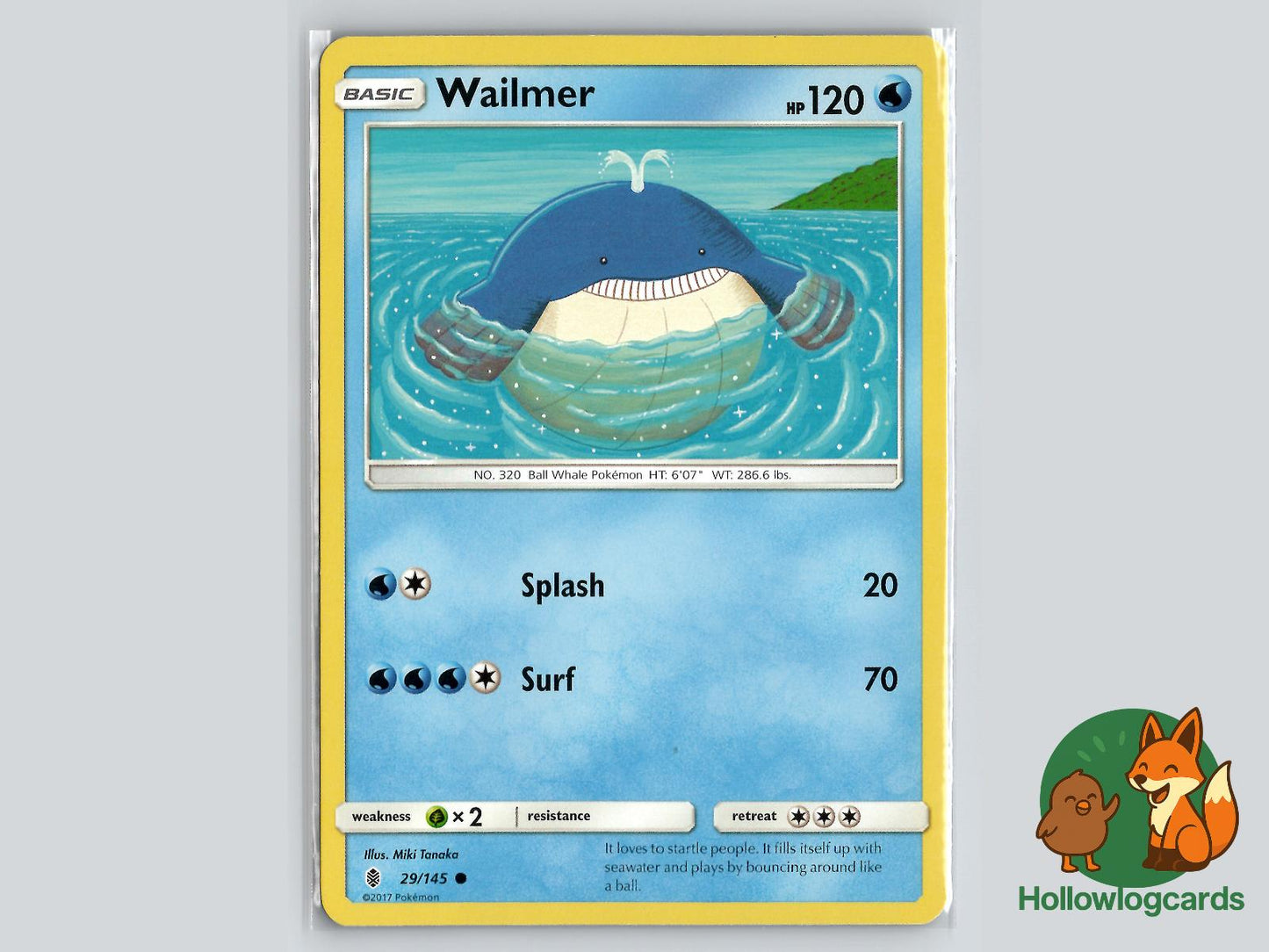 Wailmer (29/145) - Guardians Rising Pokémon Card