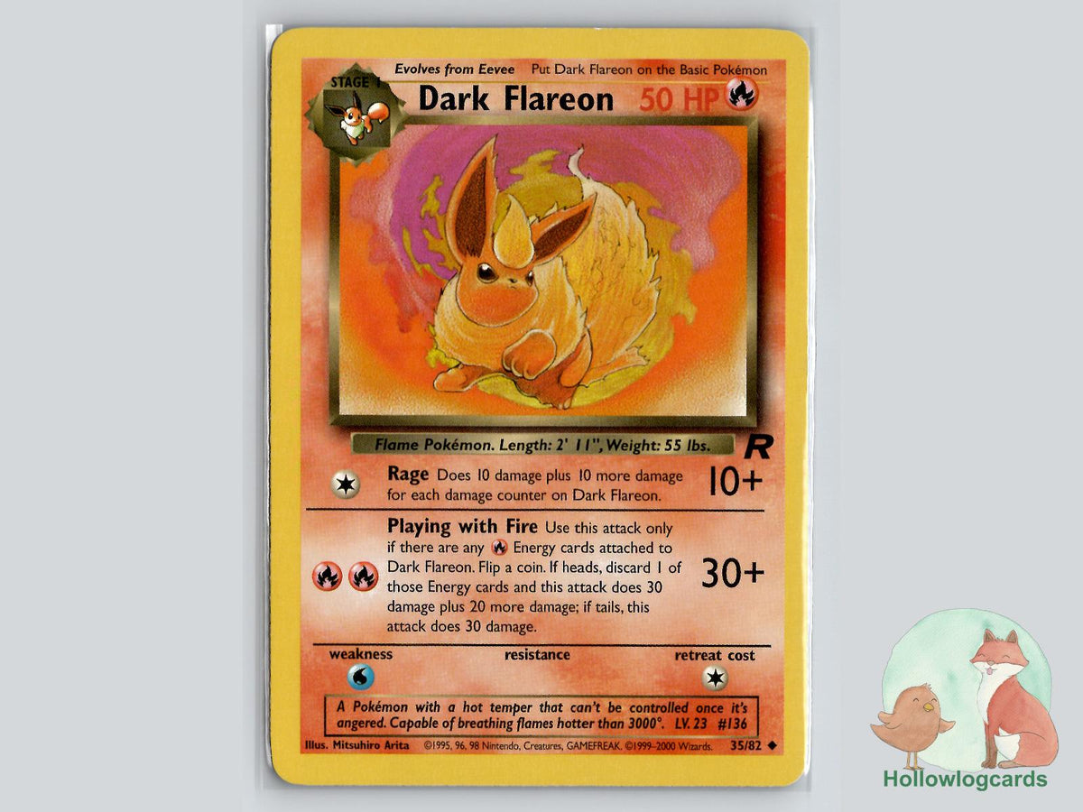 Dark Flareon (35/82) - Team Rocket Pokémon Card