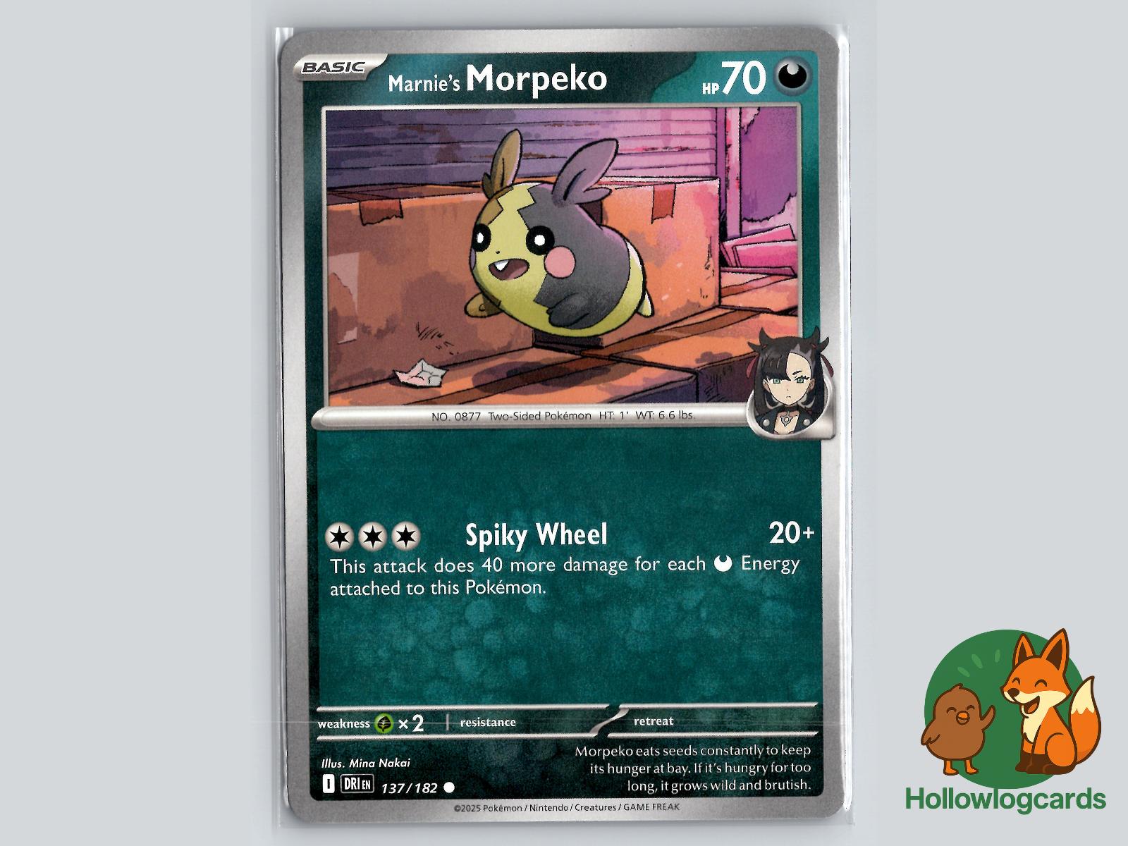 Marnie's Morpeko (137/182) - Destined Rivals Pokémon Card